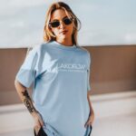 Camiseta Tubular Puff – powder blue