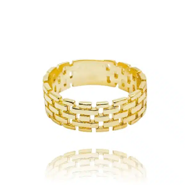 Anel Vazado (Banho Ouro 24k)