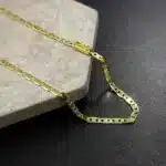 Corrente Piastrine 3,6mm 60cm (Fecho Gaveta) (10,2g) (Banho Ouro 24k)