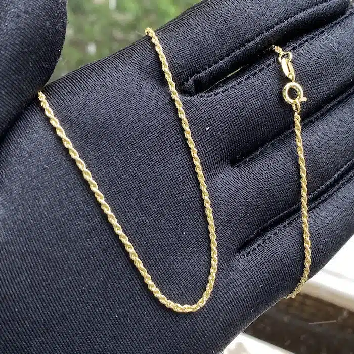 Cordão Baiano Diamantado 1,8mm 70cm (Fecho Tradicional) (TAG 18K) (Banho Ouro 18K) - Imagem 2