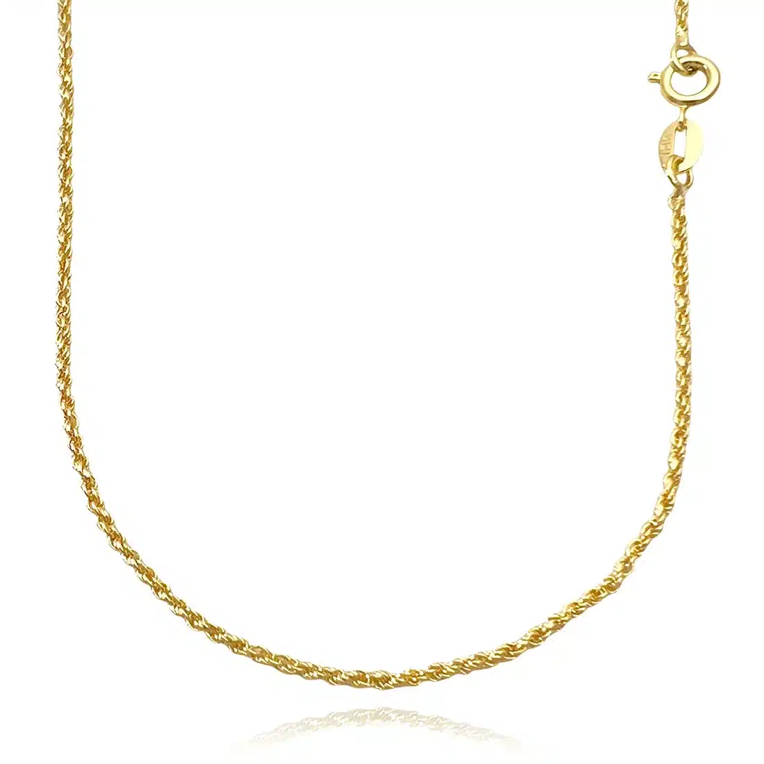 Cordão Baiano Diamantado 1,8mm 70cm (Fecho Tradicional) (TAG 18K) (Banho Ouro 18K) - Imagem 4