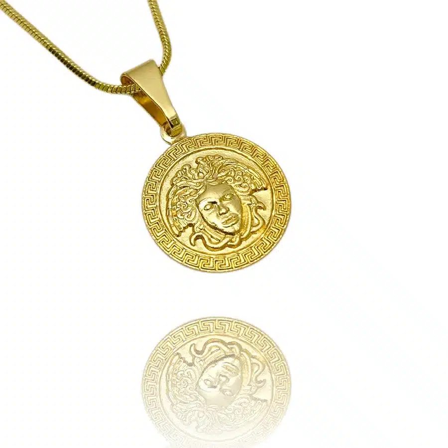 Pingente Medusa M (2,1cmX1,9cm) (Banho Ouro 24k) - Imagem 3