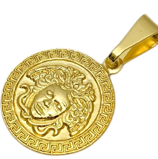 Pingente Medusa M (2,1cmX1,9cm) (Banho Ouro 24k) - Imagem 2