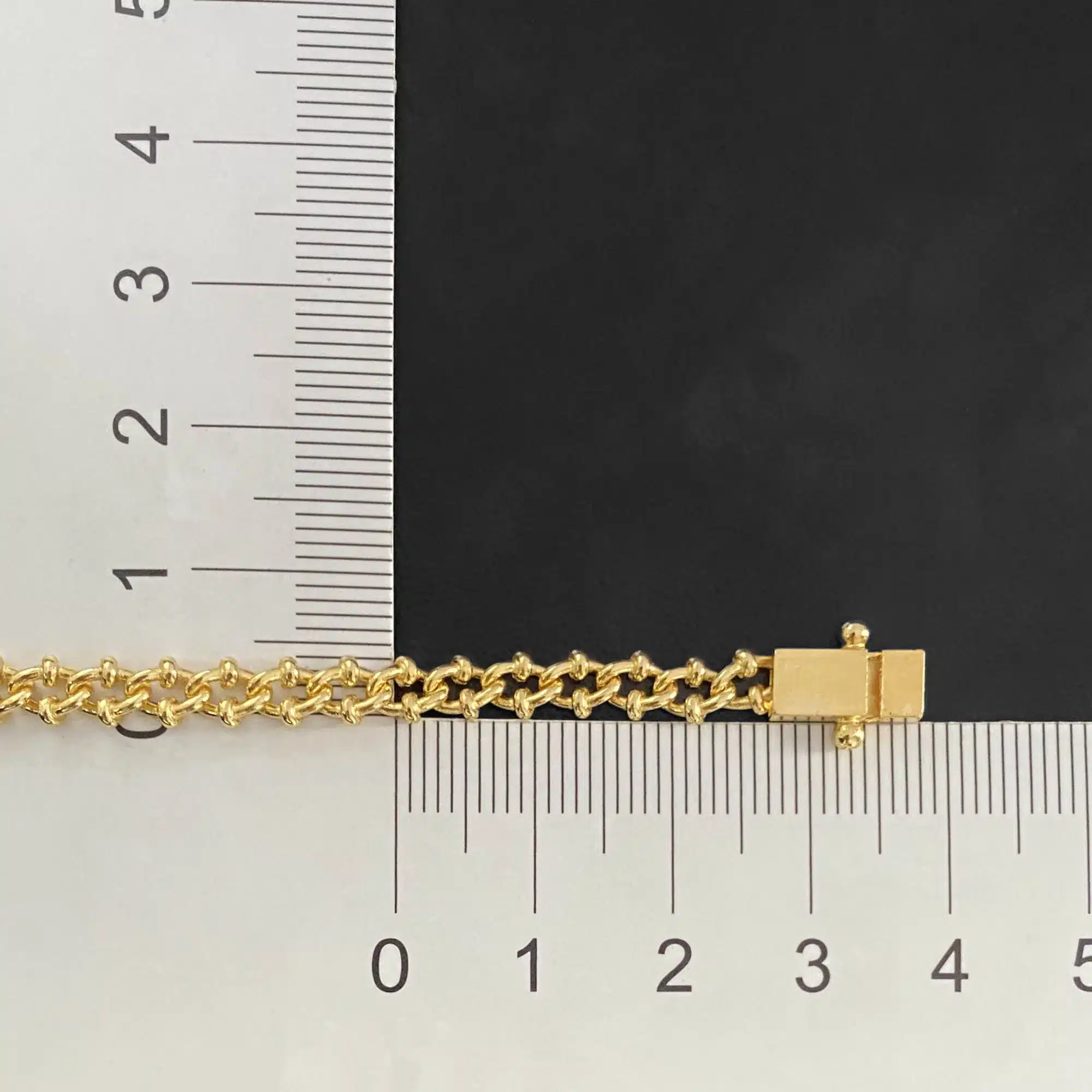 Corrente Bóia 5mm (Fecho Gaveta Duplo) (Banho Ouro ) - Imagem 3